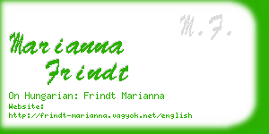 marianna frindt business card